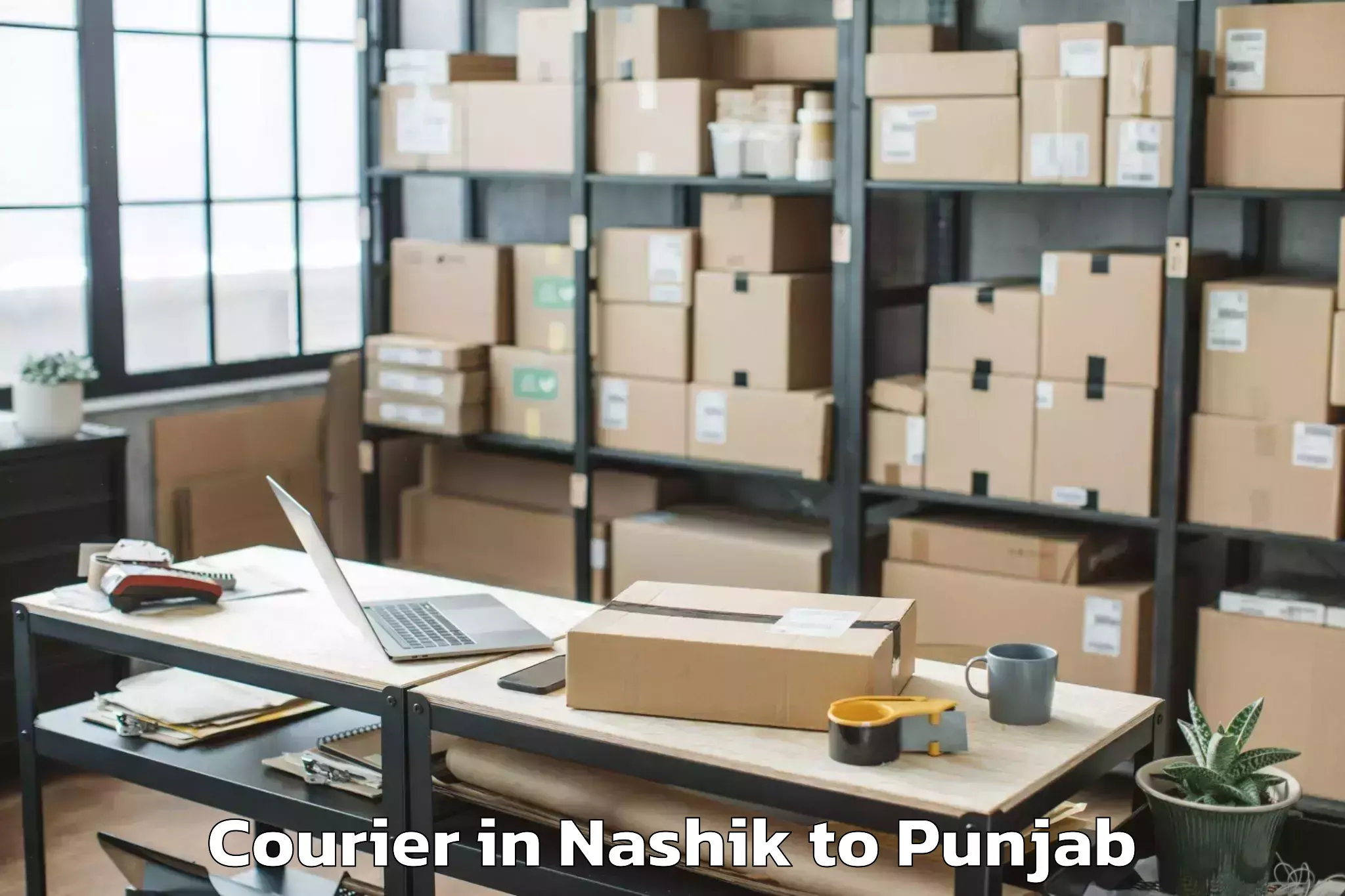 Book Nashik to Mukerian Courier Online